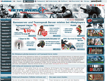 Tablet Screenshot of gameserver.4players.de